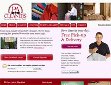 Tablet Screenshot of pacleanersworcester.com